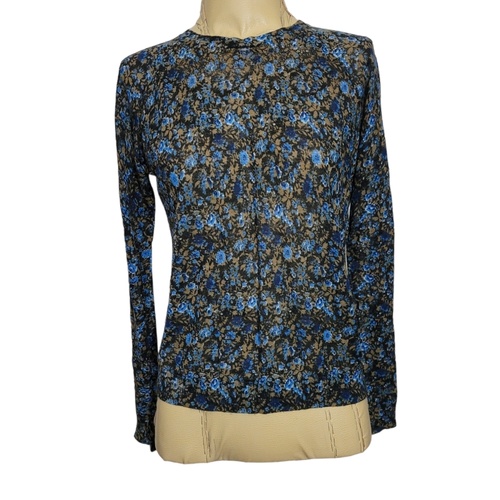 Loft semi-sheer long sleeve